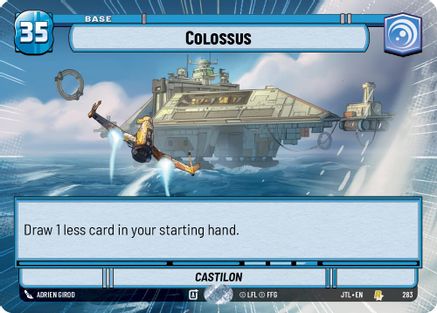 Colossus (Hyperspace) (283) - Jump to Lightspeed - Premium Star Wars: Unlimited Single from Fantasy Flight Games - Just $1.14! Shop now at Game Crave Tournament Store
