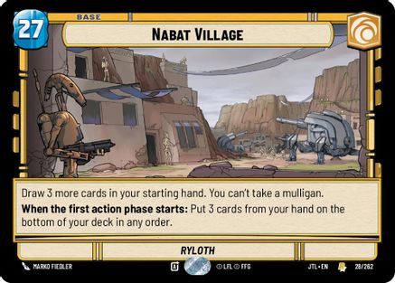 Nabat Village (028/262) - Jump to Lightspeed - Premium Star Wars: Unlimited Single from Fantasy Flight Games - Just $0.08! Shop now at Game Crave Tournament Store