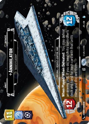 Annihilator - Tagge's Flagship (Prestige) (1018) - Jump to Lightspeed - Premium Star Wars: Unlimited Single from Fantasy Flight Games - Just $2.27! Shop now at Game Crave Tournament Store