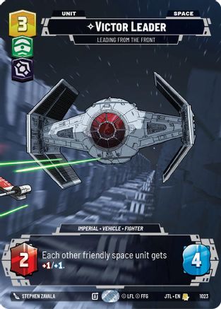 Victor Leader - Leading from the Front (Prestige) (1023) - Jump to Lightspeed - Premium Star Wars: Unlimited Single from Fantasy Flight Games - Just $3.29! Shop now at Game Crave Tournament Store