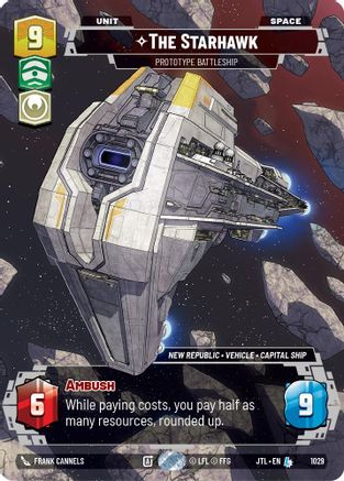 The Starhawk - Prototype Battleship (Prestige) (1029) - Jump to Lightspeed - Premium Star Wars: Unlimited Single from Fantasy Flight Games - Just $0.87! Shop now at Game Crave Tournament Store