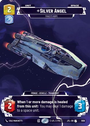 Silver Angel - Trace's Hope (Prestige Foil) (1058) - Jump to Lightspeed Foil - Premium Star Wars: Unlimited Single from Fantasy Flight Games - Just $0.53! Shop now at Game Crave Tournament Store
