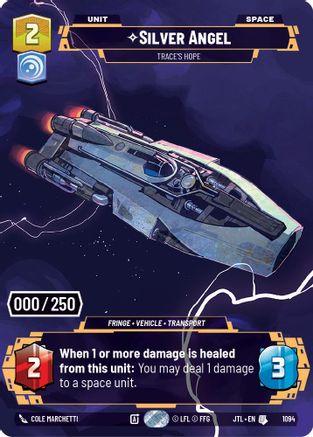 Silver Angel - Trace's Hope (Serialized) (1094) - Jump to Lightspeed Foil - Premium Star Wars: Unlimited Single from Fantasy Flight Games - Just $58.77! Shop now at Game Crave Tournament Store