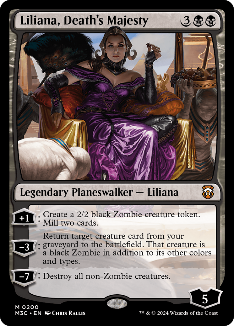 Liliana, Death's Majesty (M3C-200) - Modern Horizons 3 Commander Foil - Premium MTG Single from Wizards of the Coast - Just $0.46! Shop now at Game Crave Tournament Store