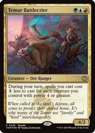 Temur Battlecrier (UMP-425) - Unique and Miscellaneous Promos Foil - Premium MTG Single from Wizards of the Coast - Just $0.06! Shop now at Game Crave Tournament Store