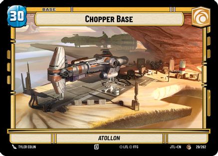 Chopper Base // Experience (029/262 // T03/T04) - Jump to Lightspeed - Premium Star Wars: Unlimited Single from Fantasy Flight Games - Just $0.08! Shop now at Game Crave Tournament Store