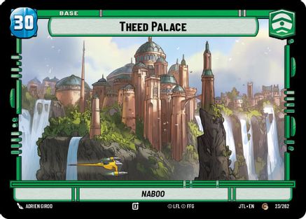 Theed Palace // Shield (023/2262 // T04/T04) - Jump to Lightspeed - Premium Star Wars: Unlimited Single from Fantasy Flight Games - Just $0.08! Shop now at Game Crave Tournament Store