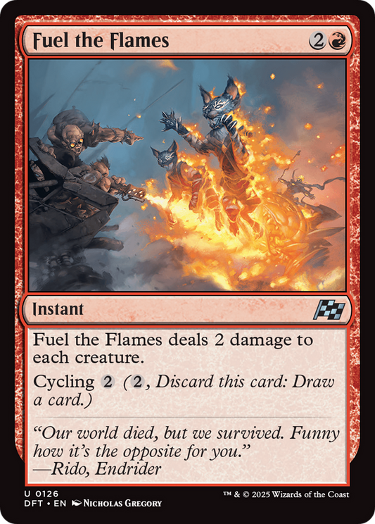 Fuel the Flames (DFT-126) - Aetherdrift Foil - Premium MTG Single from Wizards of the Coast - Just $0.08! Shop now at Game Crave Tournament Store