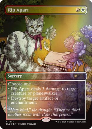 Rip Apart (1917) (Rainbow Foil) (SLD-1917) - Secret Lair Drop Series Foil - Premium MTG Single from Wizards of the Coast - Just $1.16! Shop now at Game Crave Tournament Store