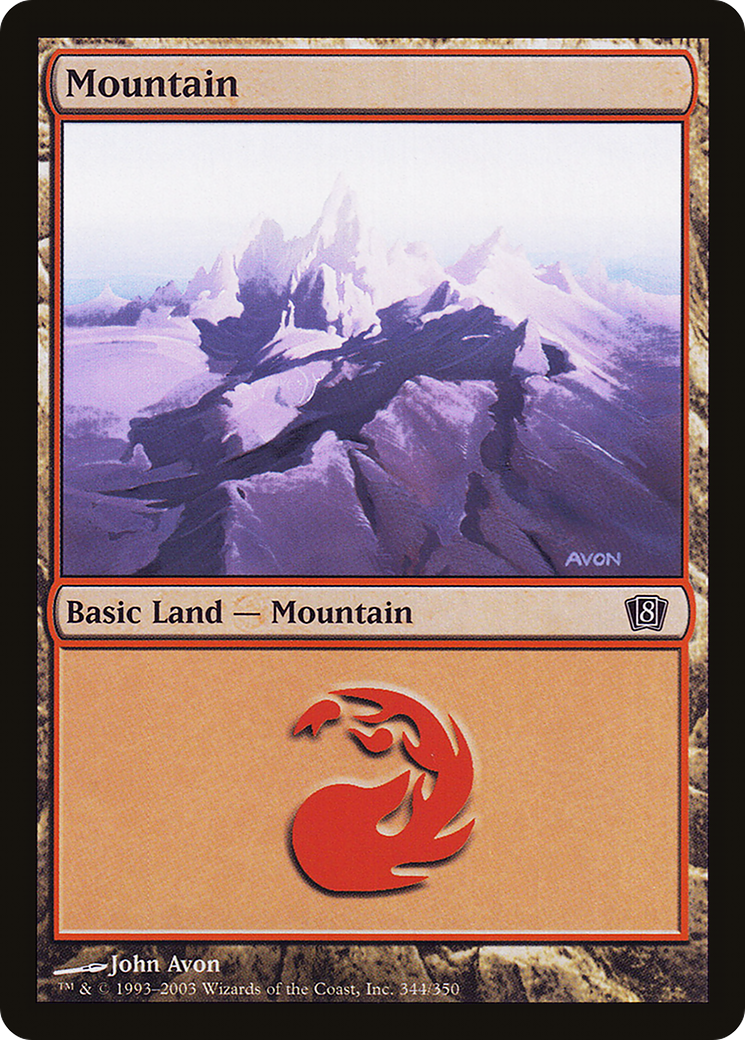 Mountain (8ED-344★) - 8th Edition Foil