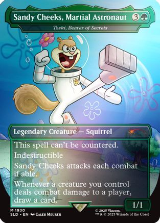 Sandy Cheeks, Martial Astronaut - Toski, Bearer of Secrets (Rainbow Foil) (SLD-1930) - Secret Lair Drop Series Foil - Premium MTG Single from Wizards of the Coast - Just $1.76! Shop now at Game Crave Tournament Store