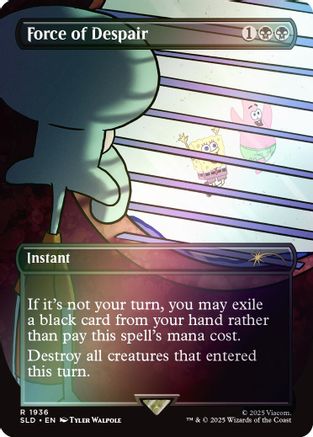 Force of Despair (Rainbow Foil) (SLD-1936) - Secret Lair Drop Series Foil - Premium MTG Single from Wizards of the Coast - Just $1.05! Shop now at Game Crave Tournament Store