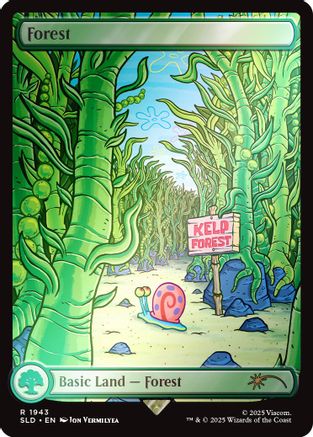 Forest (1943) (Rainbow Foil) (SLD-1943) - Secret Lair Drop Series Foil - Premium MTG Single from Wizards of the Coast - Just $0.76! Shop now at Game Crave Tournament Store