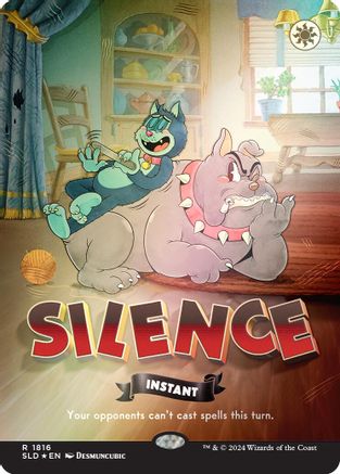 Silence (1816) (Rainbow Foil) (SLD-1816) - Secret Lair Drop Series Foil - Premium MTG Single from Wizards of the Coast - Just $4.45! Shop now at Game Crave Tournament Store