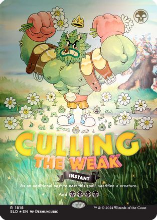 Culling the Weak (Rainbow Foil) (SLD-1818) - Secret Lair Drop Series Foil - Premium MTG Single from Wizards of the Coast - Just $4.40! Shop now at Game Crave Tournament Store