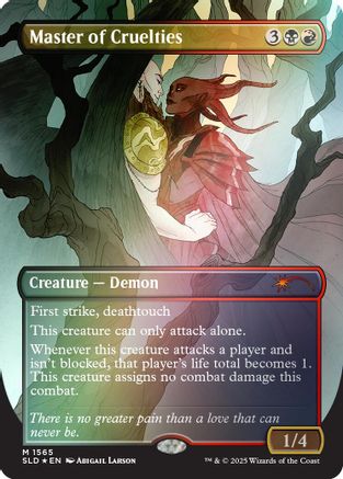 Master of Cruelties (Rainbow Foil) (SLD-1565) - Secret Lair Drop Series Foil - Premium MTG Single from Wizards of the Coast - Just $5.09! Shop now at Game Crave Tournament Store