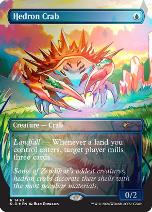 Hedron Crab (Rainbow Foil) (SLD-1430) - Secret Lair Drop Series Foil - Premium MTG Single from Wizards of the Coast - Just $4.59! Shop now at Game Crave Tournament Store