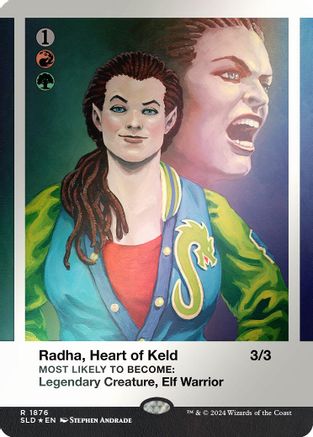 Radha, Heart of Keld (Rainbow Foil) (SLD-1876) - Secret Lair Drop Series Foil - Premium MTG Single from Wizards of the Coast - Just $0.74! Shop now at Game Crave Tournament Store