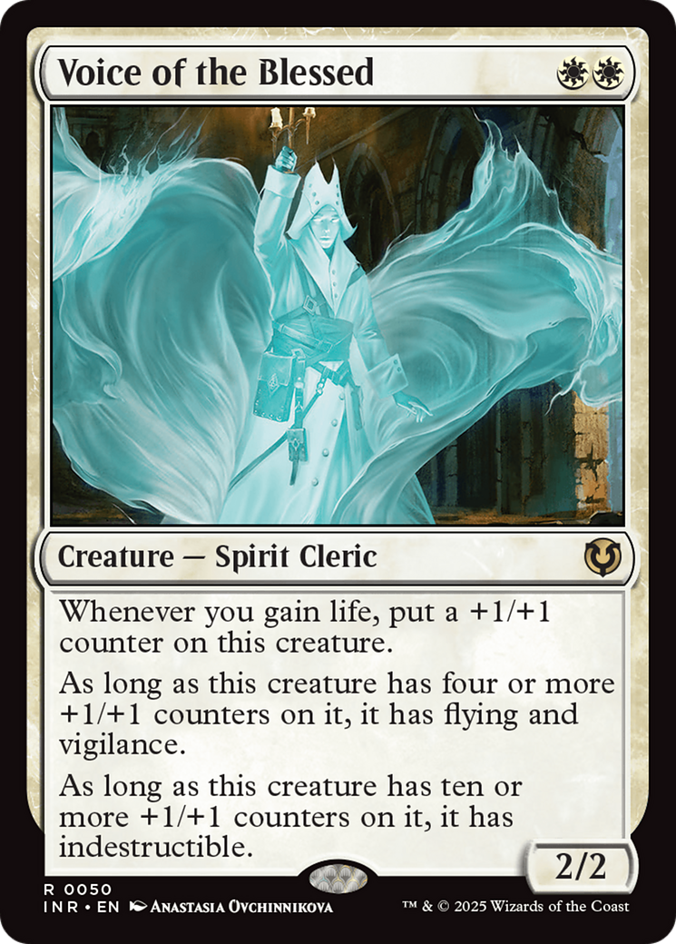 Voice of the Blessed (-050) - Innistrad Remastered Foil - Premium MTG Single from Wizards of the Coast - Just $0.61! Shop now at Game Crave Tournament Store