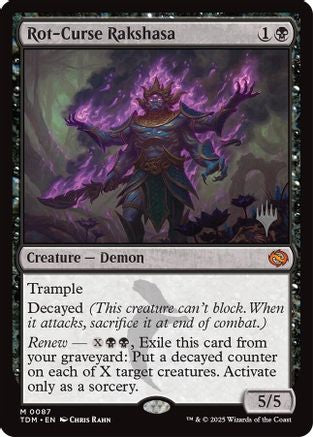 Rot-Curse Rakshasa (PPTDM-087) - Promo Pack: Tarkir: Dragonstorm Foil - Premium MTG Single from Wizards of the Coast - Just $1.70! Shop now at Game Crave Tournament Store