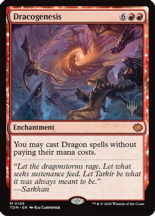 Dracogenesis (PPTDM-105) - Promo Pack: Tarkir: Dragonstorm - Premium MTG Single from Wizards of the Coast - Just $5.01! Shop now at Game Crave Tournament Store