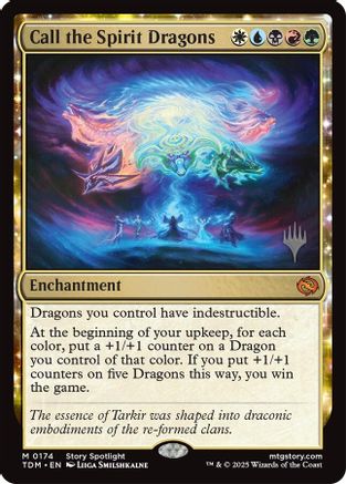 Call the Spirit Dragons (PPTDM-174) - Promo Pack: Tarkir: Dragonstorm Foil - Premium MTG Single from Wizards of the Coast - Just $4.08! Shop now at Game Crave Tournament Store