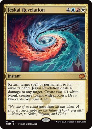 Jeskai Revelation (PPTDM-196) - Promo Pack: Tarkir: Dragonstorm Foil - Premium MTG Single from Wizards of the Coast - Just $1.08! Shop now at Game Crave Tournament Store