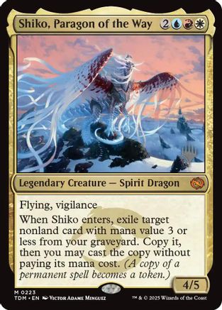 Shiko, Paragon of the Way (PPTDM-223) - Promo Pack: Tarkir: Dragonstorm - Premium MTG Single from Wizards of the Coast - Just $1.75! Shop now at Game Crave Tournament Store