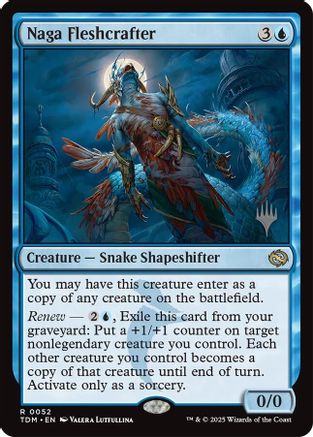 Naga Fleshcrafter (PPTDM-052) - Promo Pack: Tarkir: Dragonstorm - Premium MTG Single from Wizards of the Coast - Just $0.32! Shop now at Game Crave Tournament Store