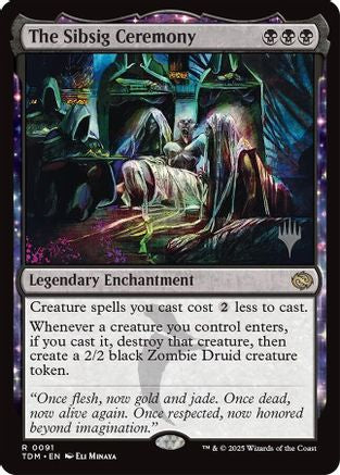 The Sibsig Ceremony (PPTDM-091) - Promo Pack: Tarkir: Dragonstorm - Premium MTG Single from Wizards of the Coast - Just $0.30! Shop now at Game Crave Tournament Store