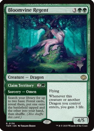 Bloomvine Regent (PPTDM-136) - Promo Pack: Tarkir: Dragonstorm - Premium MTG Single from Wizards of the Coast - Just $0.27! Shop now at Game Crave Tournament Store