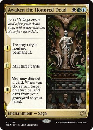Awaken the Honored Dead (PPTDM-170) - Promo Pack: Tarkir: Dragonstorm - Premium MTG Single from Wizards of the Coast - Just $0.08! Shop now at Game Crave Tournament Store