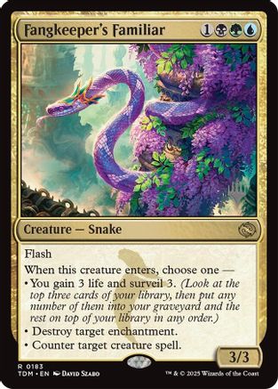 Fangkeeper's Familiar (PPTDM-183) - Promo Pack: Tarkir: Dragonstorm Foil - Premium MTG Single from Wizards of the Coast - Just $0.77! Shop now at Game Crave Tournament Store