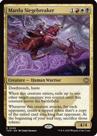 Mardu Siegebreaker (PPTDM-206) - Promo Pack: Tarkir: Dragonstorm - Premium MTG Single from Wizards of the Coast - Just $0.62! Shop now at Game Crave Tournament Store