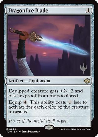 Dragonfire Blade (PPTDM-240) - Promo Pack: Tarkir: Dragonstorm Foil - Premium MTG Single from Wizards of the Coast - Just $0.29! Shop now at Game Crave Tournament Store