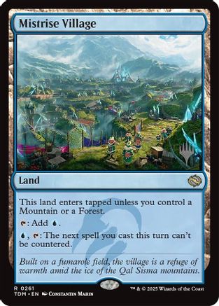 Mistrise Village (PPTDM-261) - Promo Pack: Tarkir: Dragonstorm - Premium MTG Single from Wizards of the Coast - Just $1.60! Shop now at Game Crave Tournament Store