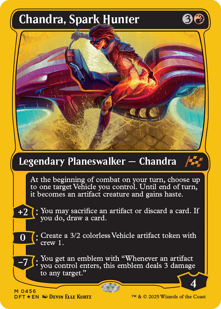 Chandra, Spark Hunter (First-Place Foil) (DFT-456) - Aetherdrift - Premium MTG Single from Wizards of the Coast - Just $2.35! Shop now at Game Crave Tournament Store