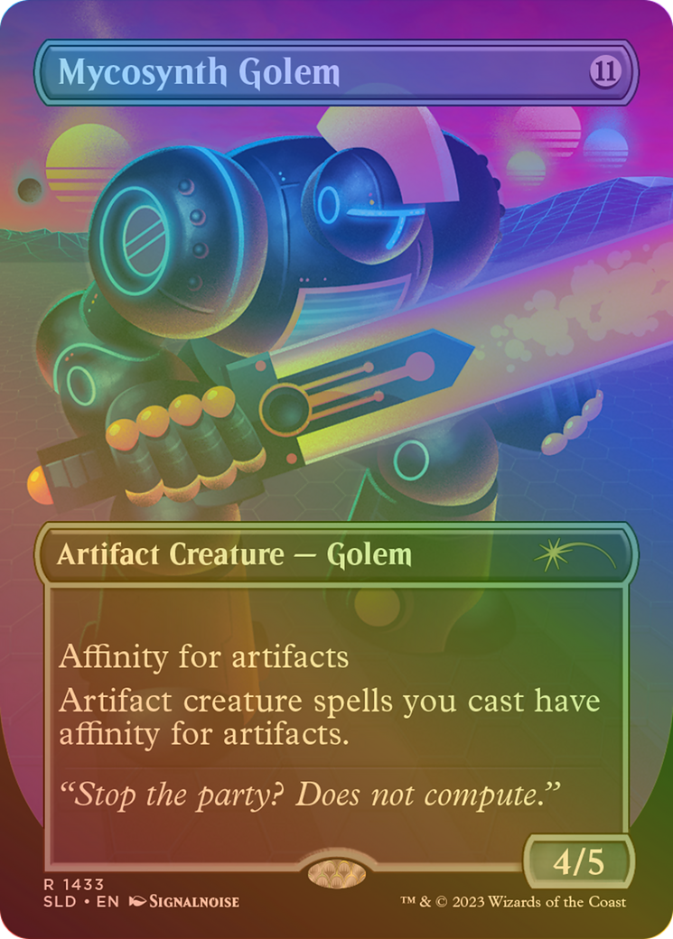 Mycosynth Golem (SLD-1433★) - Secret Lair Drop (Borderless) Foil - Premium MTG Single from Wizards of the Coast - Just $26.97! Shop now at Game Crave Tournament Store