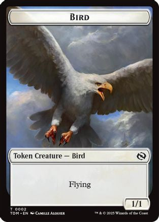 Bird // Monk Double-Sided Token (TDM-2 // 3) - Tarkir: Dragonstorm Foil - Premium MTG Single from Wizards of the Coast - Just $0.04! Shop now at Game Crave Tournament Store