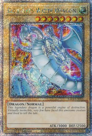 Blue-Eyes White Dragon (New Art) (Quarter Century Secret Rare) (RA04-EN002) - Quarter Century Stampede 1st Edition - Premium Yugioh Single from Konami - Just $52.06! Shop now at Game Crave Tournament Store