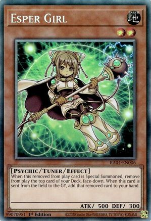 Esper Girl (PCR) (RA04-EN006) - Quarter Century Stampede 1st Edition - Premium Yugioh Single from Konami - Just $0.25! Shop now at Game Crave Tournament Store