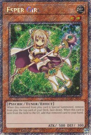 Esper Girl (Platinum Secret Rare) (RA04-EN006) - Quarter Century Stampede 1st Edition
