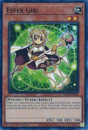 Esper Girl (RA04-EN006) - Quarter Century Stampede 1st Edition - Premium Yugioh Single from Konami - Just $0.25! Shop now at Game Crave Tournament Store