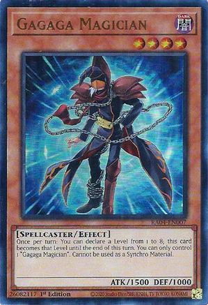 Gagaga Magician (UR) (RA04-EN007) - Quarter Century Stampede 1st Edition - Premium Yugioh Single from Konami - Just $0.25! Shop now at Game Crave Tournament Store