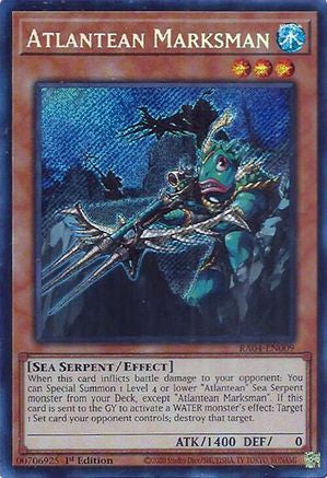 Atlantean Marksman (Secret Rare) (RA04-EN009) - Quarter Century Stampede 1st Edition - Premium Yugioh Single from Konami - Just $0.26! Shop now at Game Crave Tournament Store