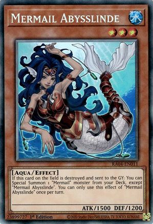 Mermail Abysslinde (PCR) (RA04-EN011) - Quarter Century Stampede 1st Edition - Premium Yugioh Single from Konami - Just $0.26! Shop now at Game Crave Tournament Store