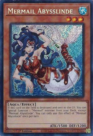 Mermail Abysslinde (Secret Rare) (RA04-EN011) - Quarter Century Stampede 1st Edition - Premium Yugioh Single from Konami - Just $0.25! Shop now at Game Crave Tournament Store