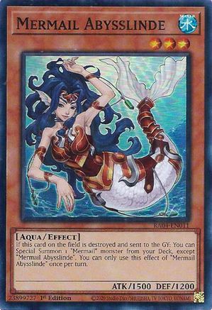 Mermail Abysslinde (RA04-EN011) - Quarter Century Stampede 1st Edition - Premium Yugioh Single from Konami - Just $0.25! Shop now at Game Crave Tournament Store