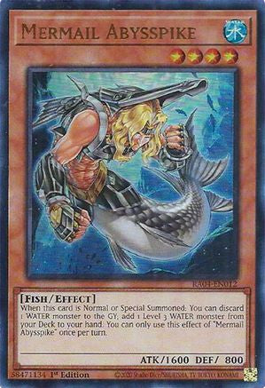 Mermail Abysspike (UR) (RA04-EN012) - Quarter Century Stampede 1st Edition - Premium Yugioh Single from Konami - Just $0.25! Shop now at Game Crave Tournament Store