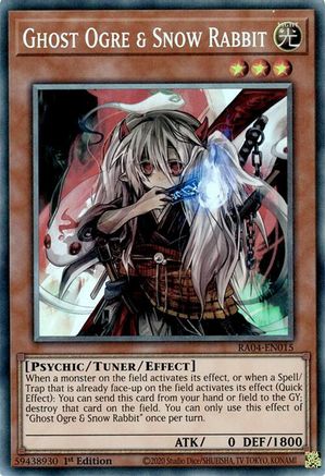 Ghost Ogre & Snow Rabbit (PCR) (RA04-EN015) - Quarter Century Stampede 1st Edition - Premium Yugioh Single from Konami - Just $1.34! Shop now at Game Crave Tournament Store